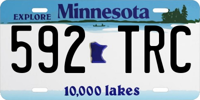 MN license plate 592TRC