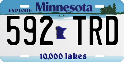 MN license plate 592TRD
