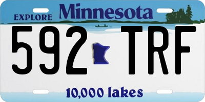 MN license plate 592TRF