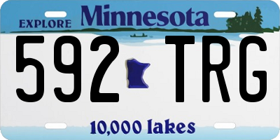 MN license plate 592TRG