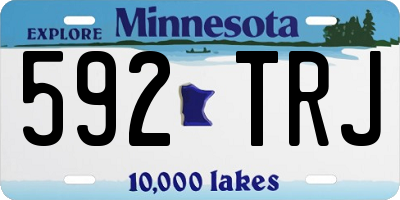MN license plate 592TRJ