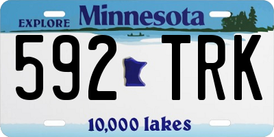 MN license plate 592TRK