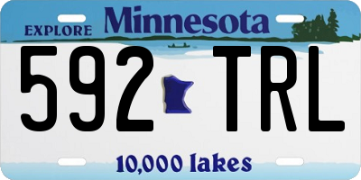 MN license plate 592TRL