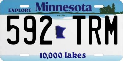 MN license plate 592TRM