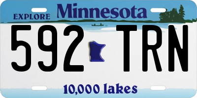 MN license plate 592TRN