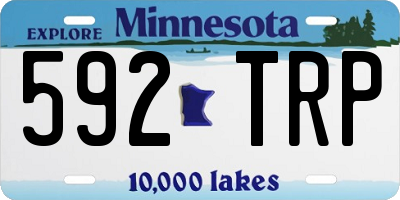 MN license plate 592TRP
