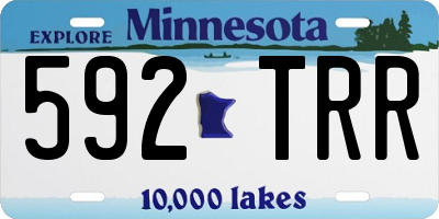MN license plate 592TRR