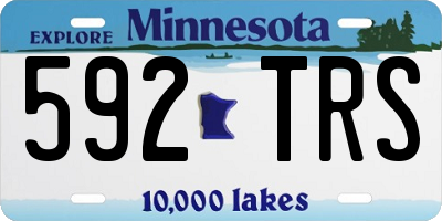 MN license plate 592TRS