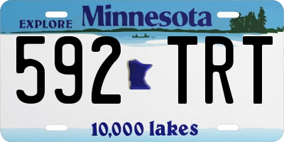 MN license plate 592TRT