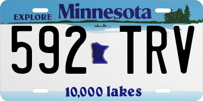 MN license plate 592TRV