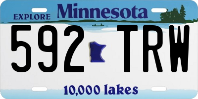 MN license plate 592TRW
