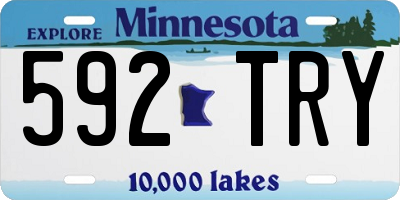 MN license plate 592TRY