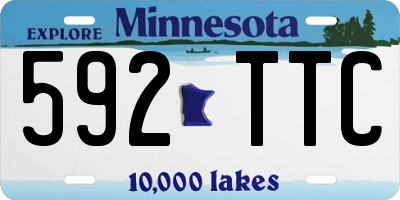 MN license plate 592TTC