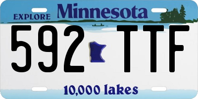 MN license plate 592TTF