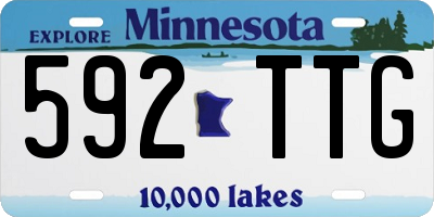 MN license plate 592TTG