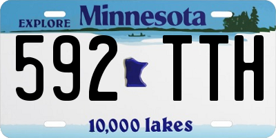 MN license plate 592TTH