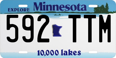 MN license plate 592TTM