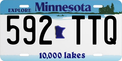 MN license plate 592TTQ