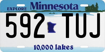 MN license plate 592TUJ