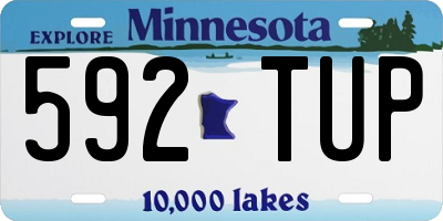 MN license plate 592TUP