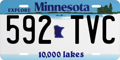 MN license plate 592TVC