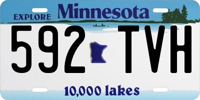 MN license plate 592TVH