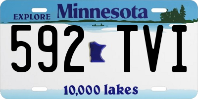 MN license plate 592TVI
