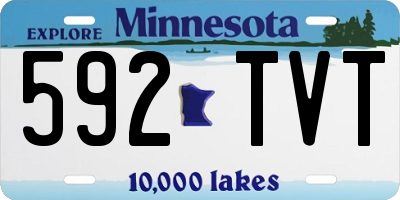 MN license plate 592TVT