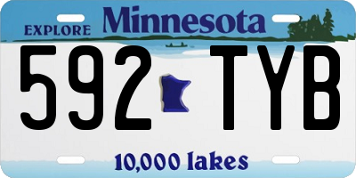 MN license plate 592TYB