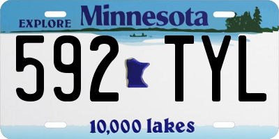 MN license plate 592TYL