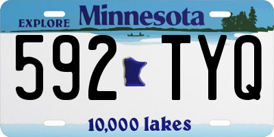 MN license plate 592TYQ
