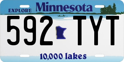 MN license plate 592TYT