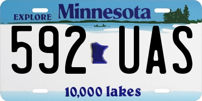 MN license plate 592UAS