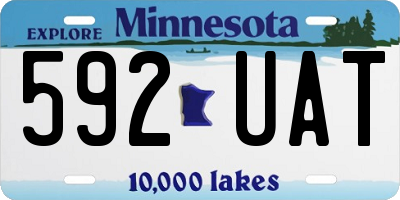 MN license plate 592UAT