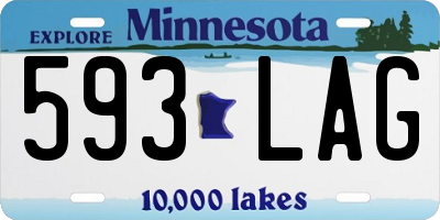 MN license plate 593LAG