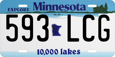 MN license plate 593LCG