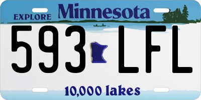 MN license plate 593LFL