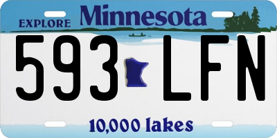 MN license plate 593LFN