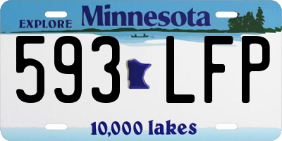 MN license plate 593LFP