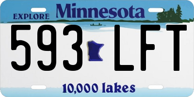 MN license plate 593LFT
