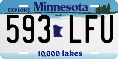 MN license plate 593LFU
