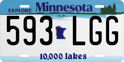 MN license plate 593LGG