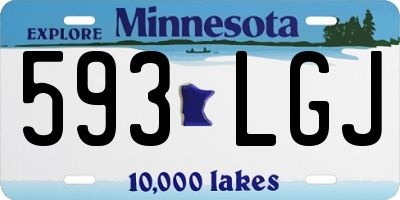 MN license plate 593LGJ