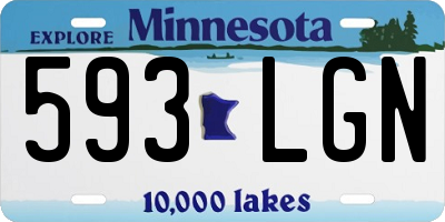 MN license plate 593LGN