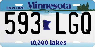 MN license plate 593LGQ