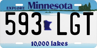 MN license plate 593LGT