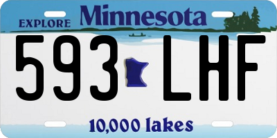 MN license plate 593LHF