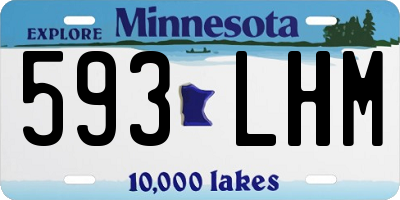 MN license plate 593LHM