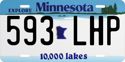 MN license plate 593LHP