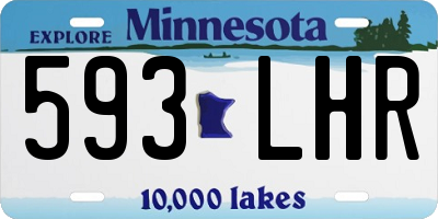 MN license plate 593LHR